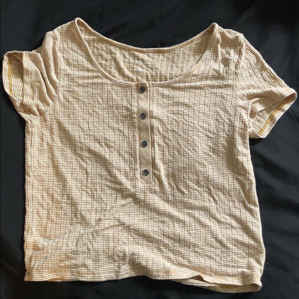 Yellow American Eagle Shirt